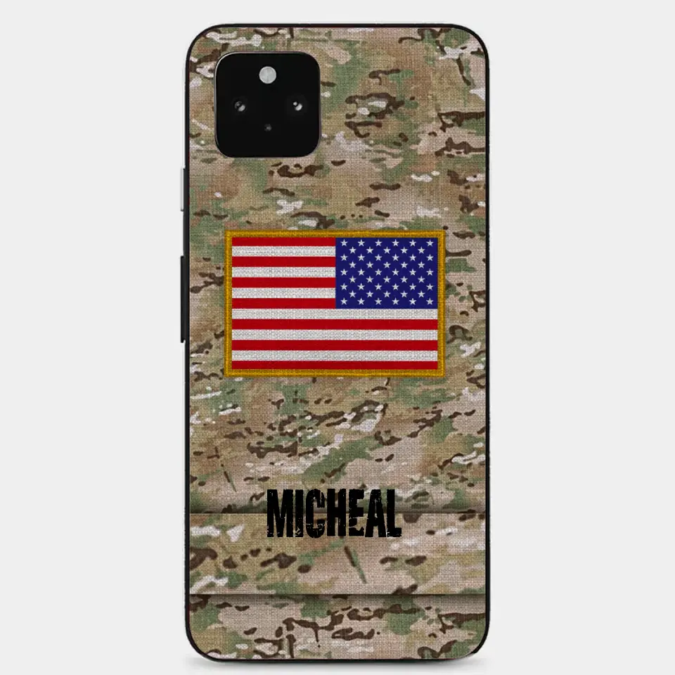 Personalisierte US-Soldat-Telefonhülle