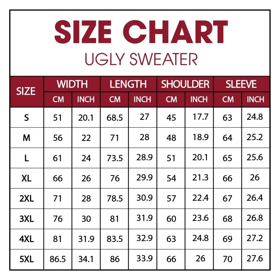 Sh*tter's Full Ugly Christmas Sweater – Personalisierter Wollpullover, All-Over-Print-Sweatshirt