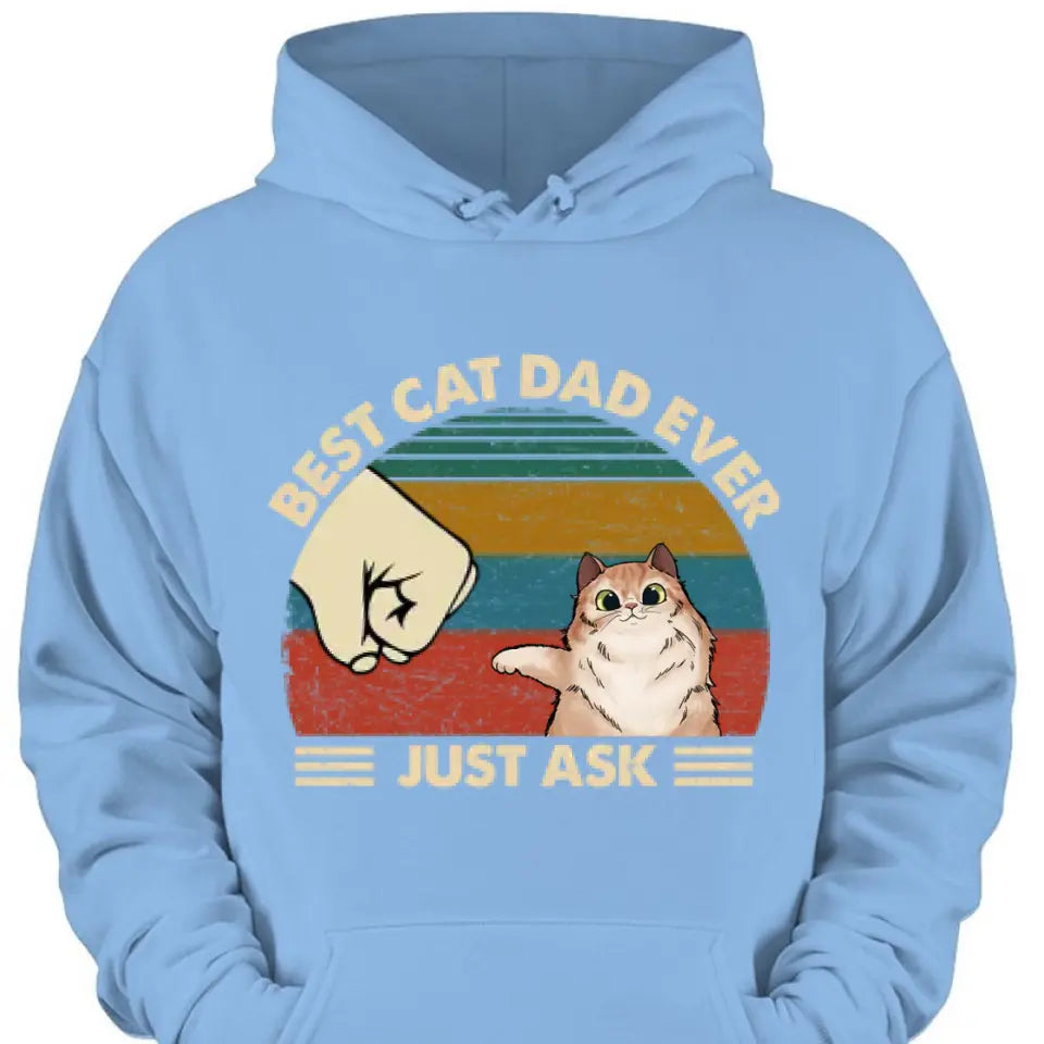 Bester Katzenvater aller Zeiten – Geschenke für Papa, personalisierte Unisex-Kleidung
