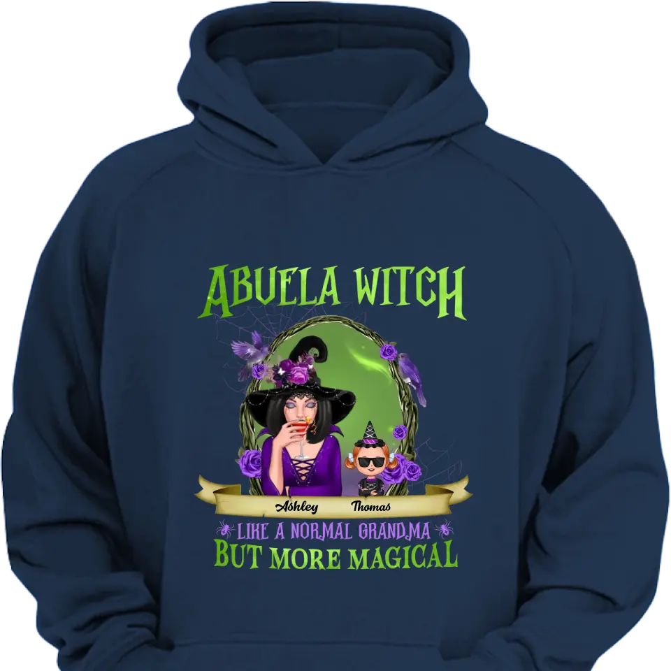Green And Purple Halloween Grandma And Kids Personalized Halloween Decor Clothes