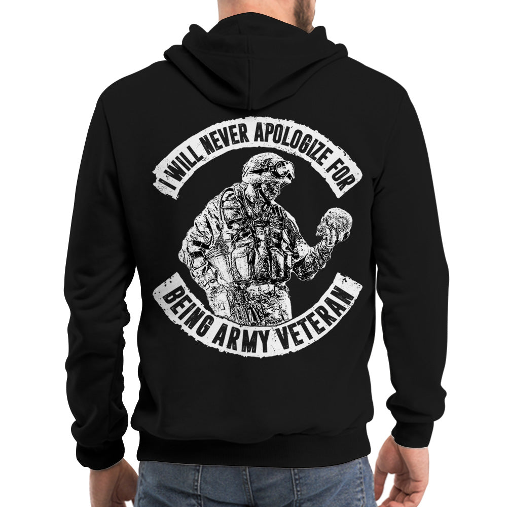 I Will Never Apologize For Being Veteran Personalized Shirt For Veteran