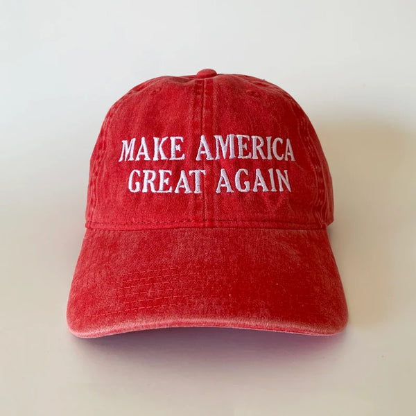 Make America Great Again Embroidered Washed Cap MAGA Hat Patriot cap Cotton Cap Dad Hat