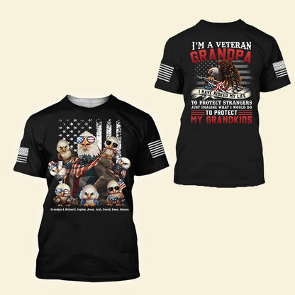 Personalized Gifts For Grandpa 3D Shirt - Father's Day