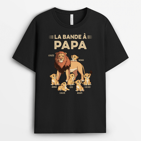 LA BANDE À PAPA LION - CADEAU PERSONNALISÉ | T-SHIRT POUR HOMME