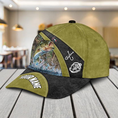 Love Fishing Personalized Name Classic Cap – Customizable For Dad On Father’s Day