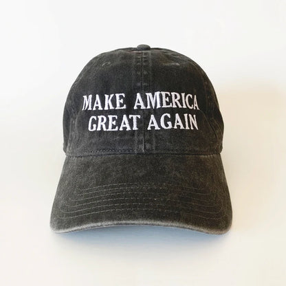 Make America Great Again Embroidered Washed Cap MAGA Hat Patriot cap Cotton Cap Dad Hat