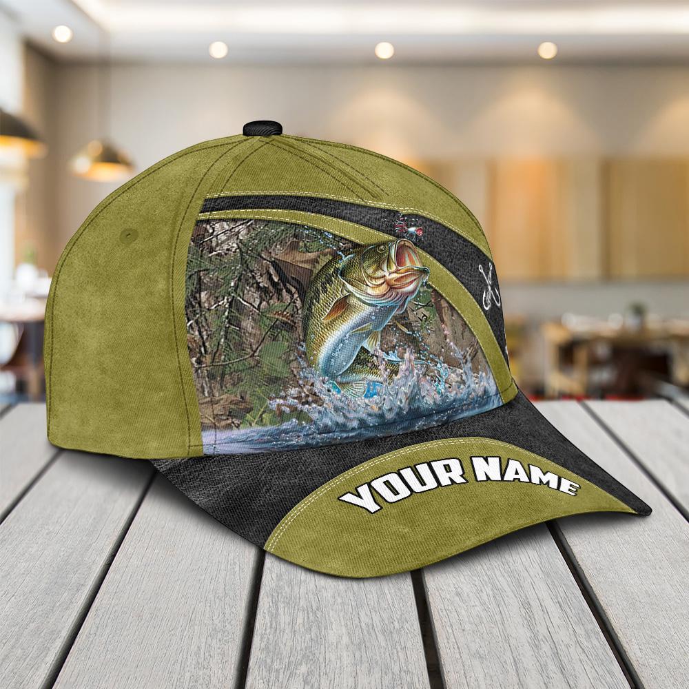 Love Fishing Personalized Name Classic Cap – Customizable For Dad On Father’s Day