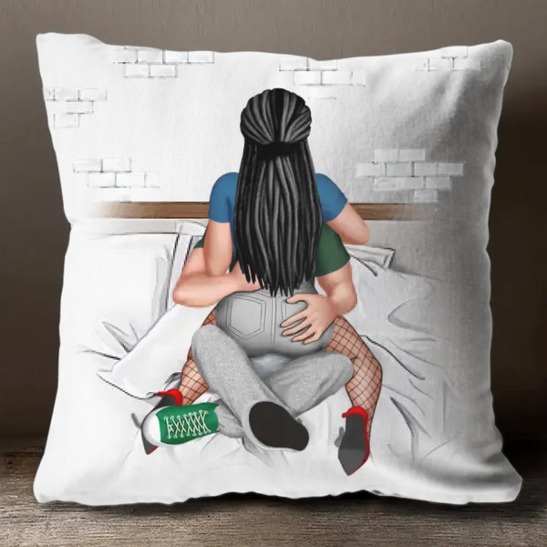 You Give Me A Boner - Personalized Throw Pillow - Gift For Him/Her - Personalized Throw Pillow For Couples