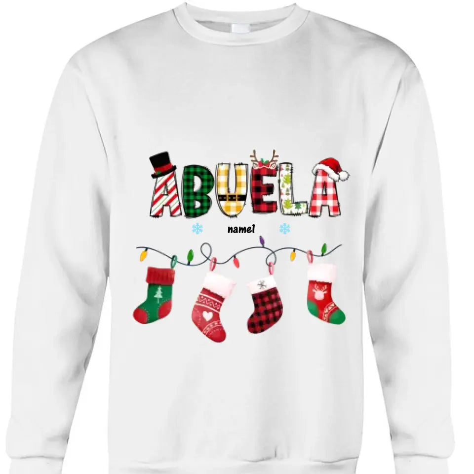 Gift For Grandma Christmas Socks Shirt - Hoodie - Sweatshirt