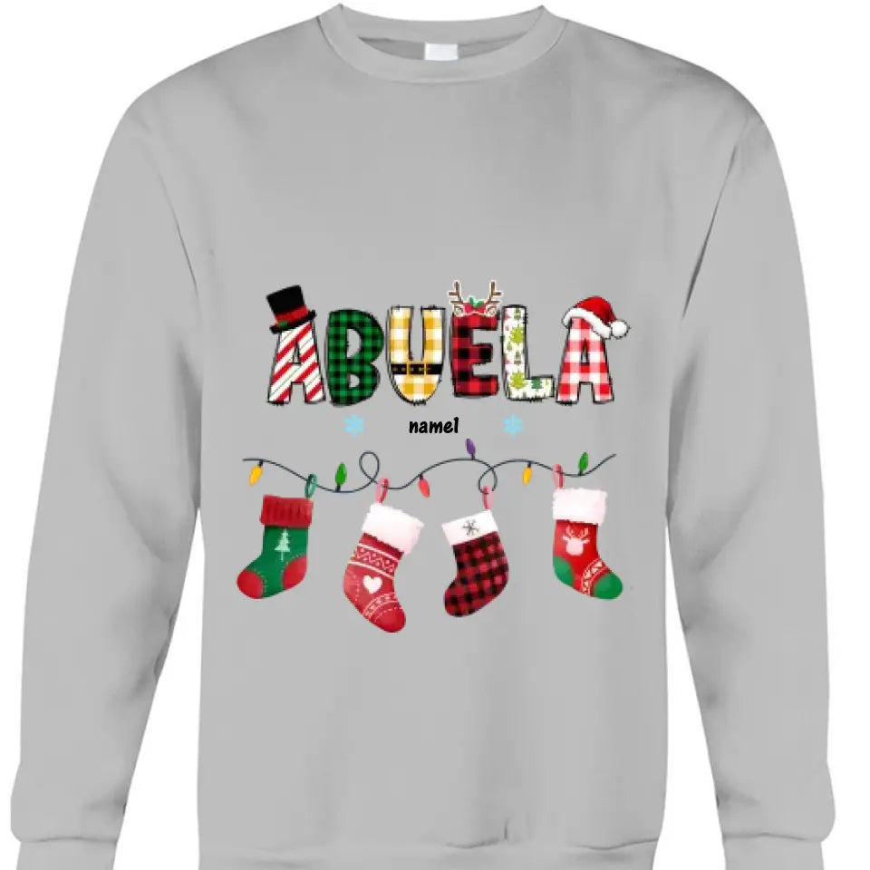 Gift For Grandma Christmas Socks Shirt - Hoodie - Sweatshirt