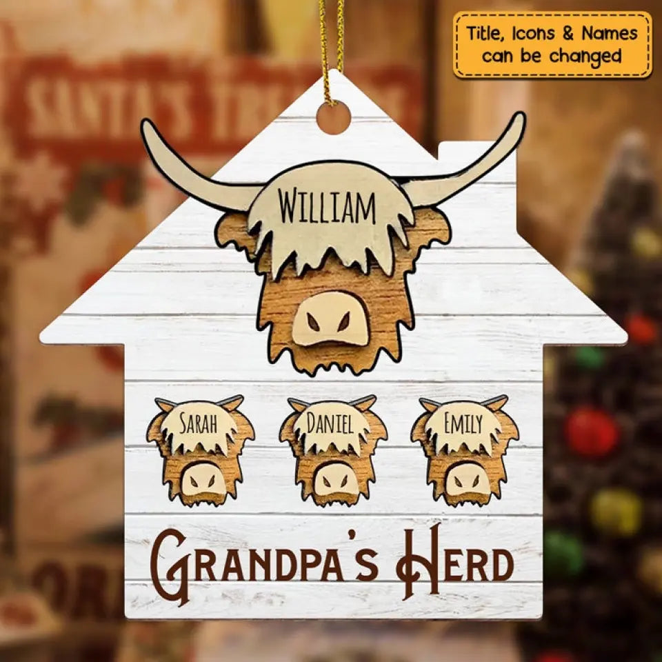 Geschenk für Papa Opa Herd Ornament
