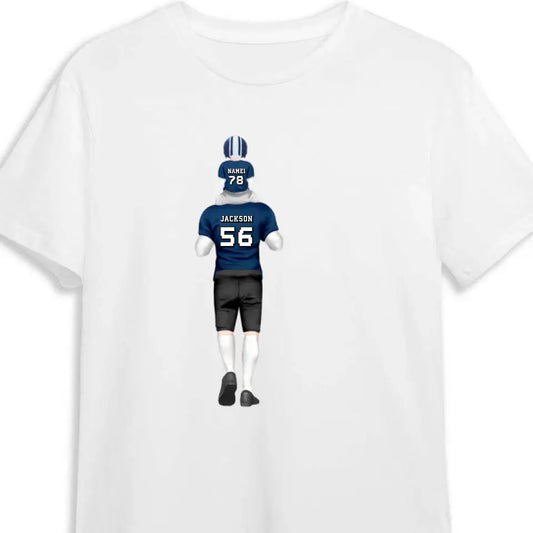 Personalized American football Dad & Kids Shirt - Hoodie - Sweatshirt