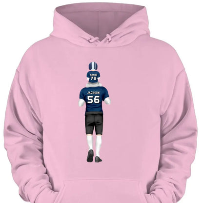 Personalized American football Dad & Kids Shirt - Hoodie - Sweatshirt