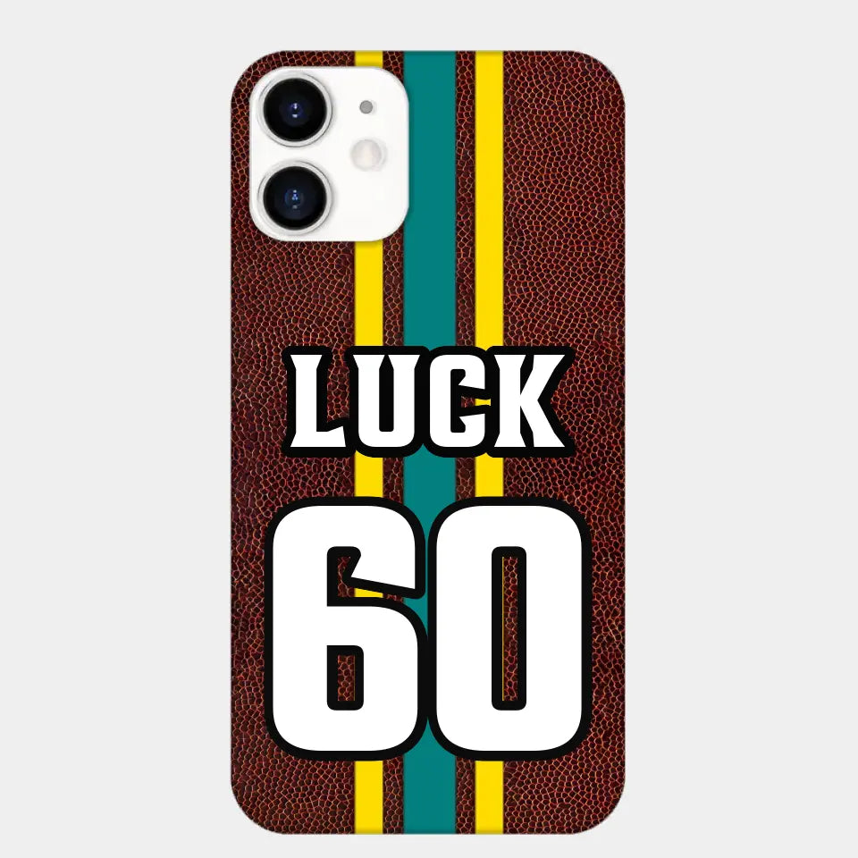 Personalized Football Phone Cases Custom Name And Number Player All Over Print Cases