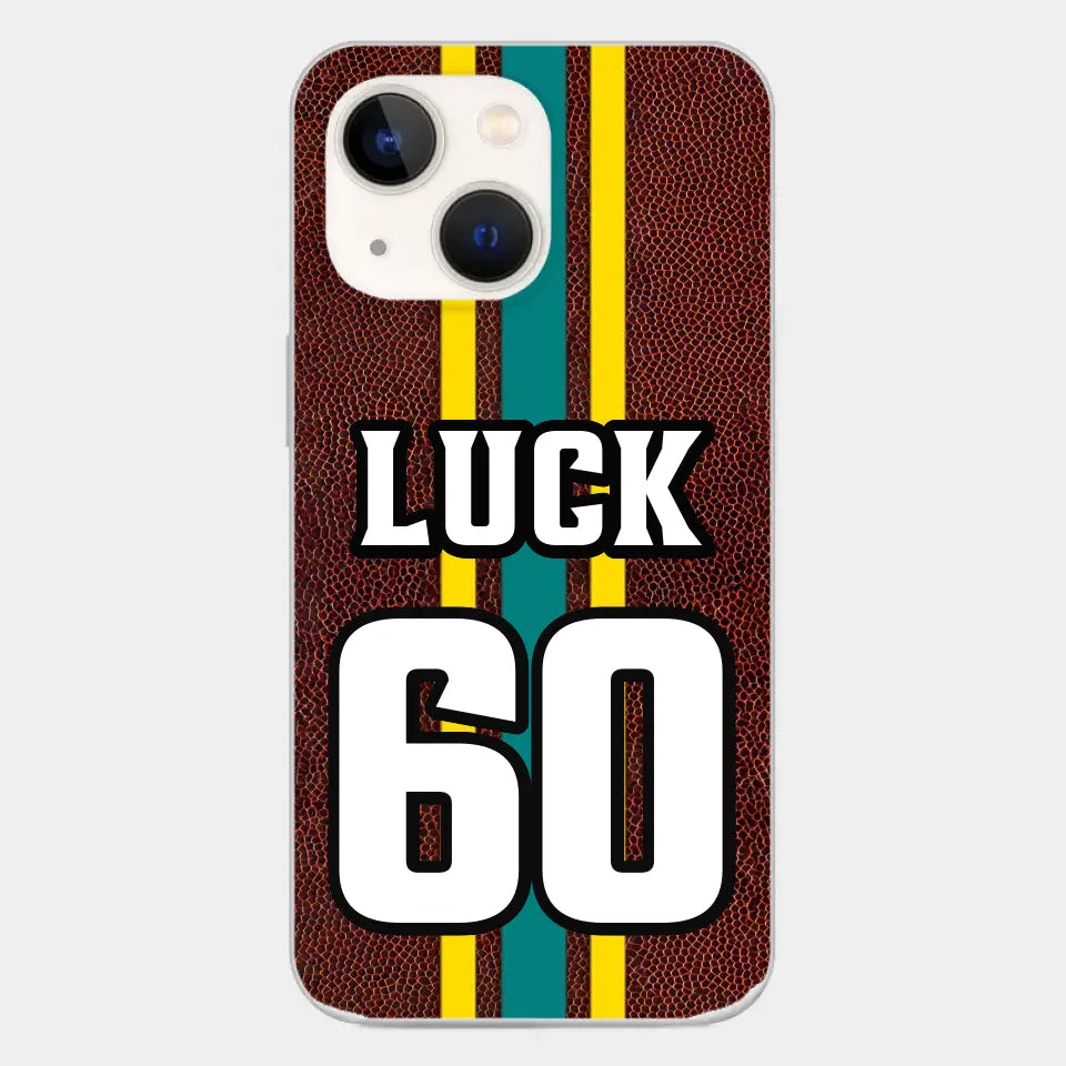 Personalized Football Phone Cases Custom Name And Number Player All Over Print Cases