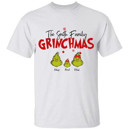 Geschenk für Familie, personalisiertes Grinch Familienshirt – Hoodie – Sweatshirt, Familien-Weihnachtsshirt, Weihnachtsgeschenk