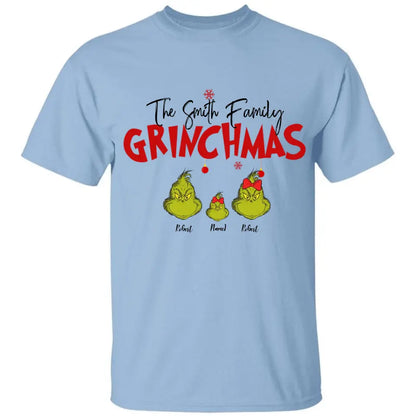 Geschenk für Familie, personalisiertes Grinch Familienshirt – Hoodie – Sweatshirt, Familien-Weihnachtsshirt, Weihnachtsgeschenk