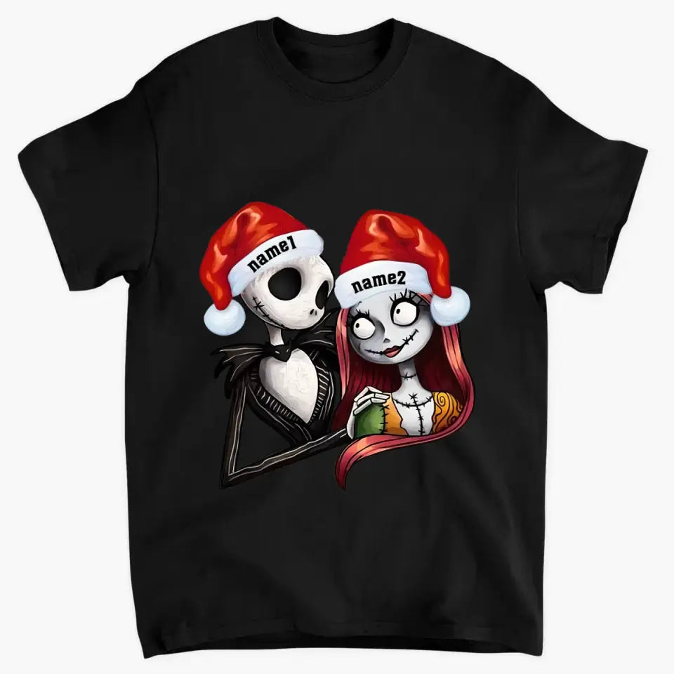 Geisterpaar mit Namen, Totenkopf personalisiertes Sweatshirt