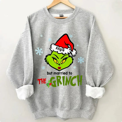 Personalisierte Paarkleidung mit grünem Charakter, Weihnachtsgeschenke für Paare