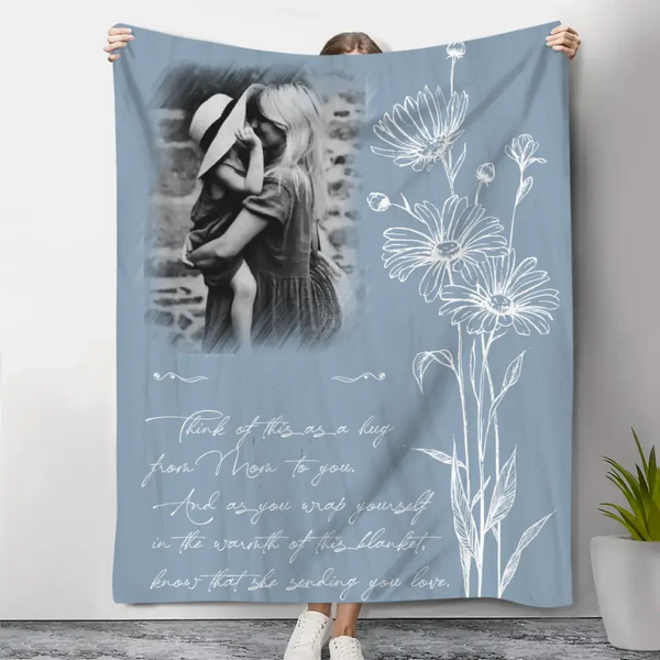 Personalized Memorial Mother Blanket, Sympathy Gifts For Loss Of Mother, Gift For Mom In Heaven