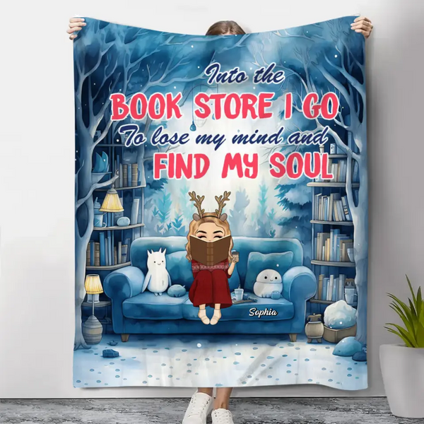 Verliere meinen Geist und finde meine Seele, personalisierte Decke, Geschenke für Buchliebhaber