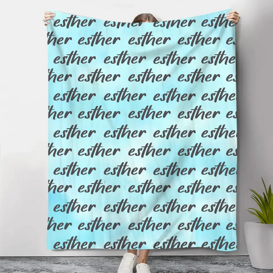 Personalisierte Namensdecke für Babys, Kinder, Jugendliche, Erwachsene