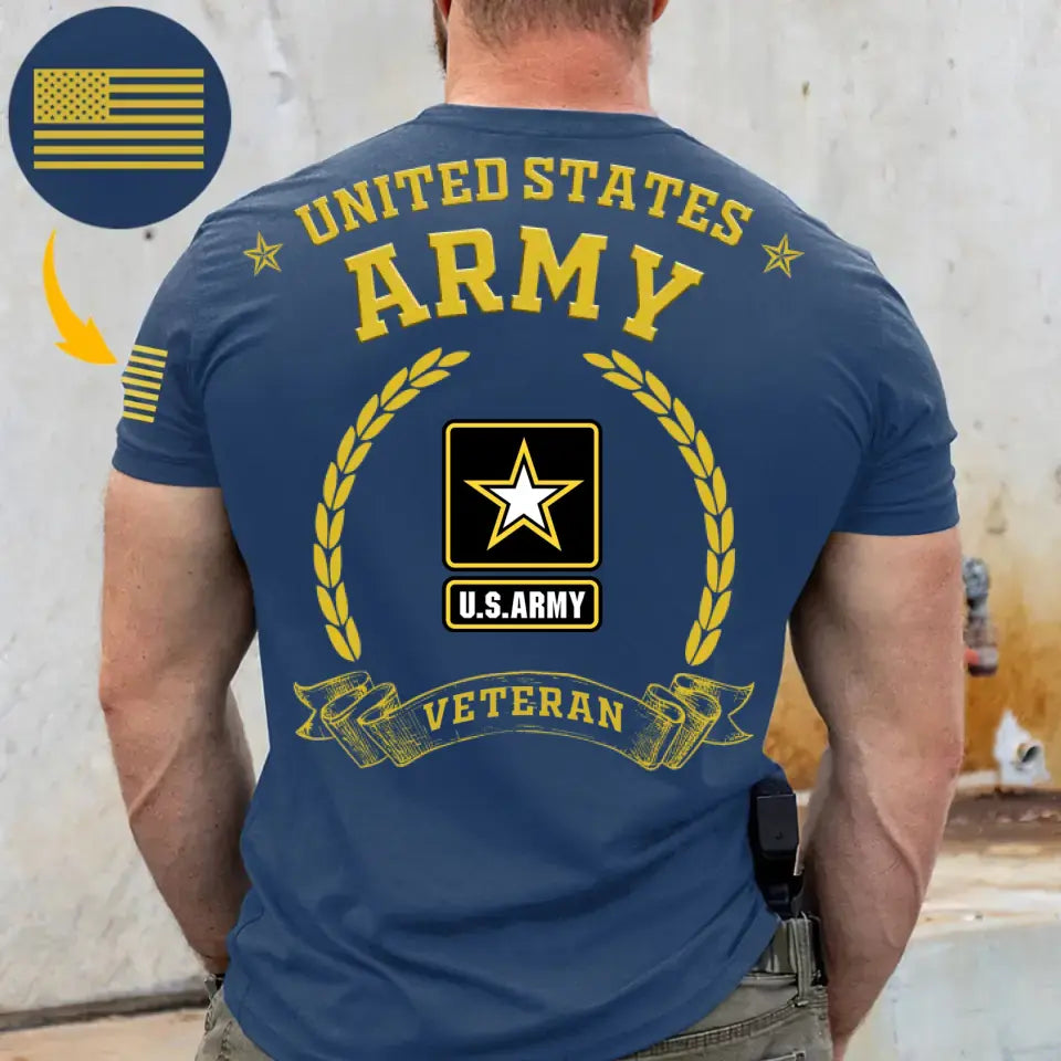 Military Custom Division - Veteranen personalisiertes Shirt - Veteranentagsgeschenke für Papa und Opa