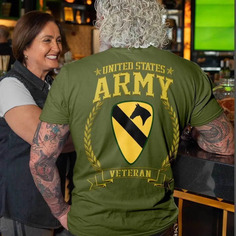 Military Custom Division - Veteranen personalisiertes Shirt - Veteranentagsgeschenke für Papa und Opa