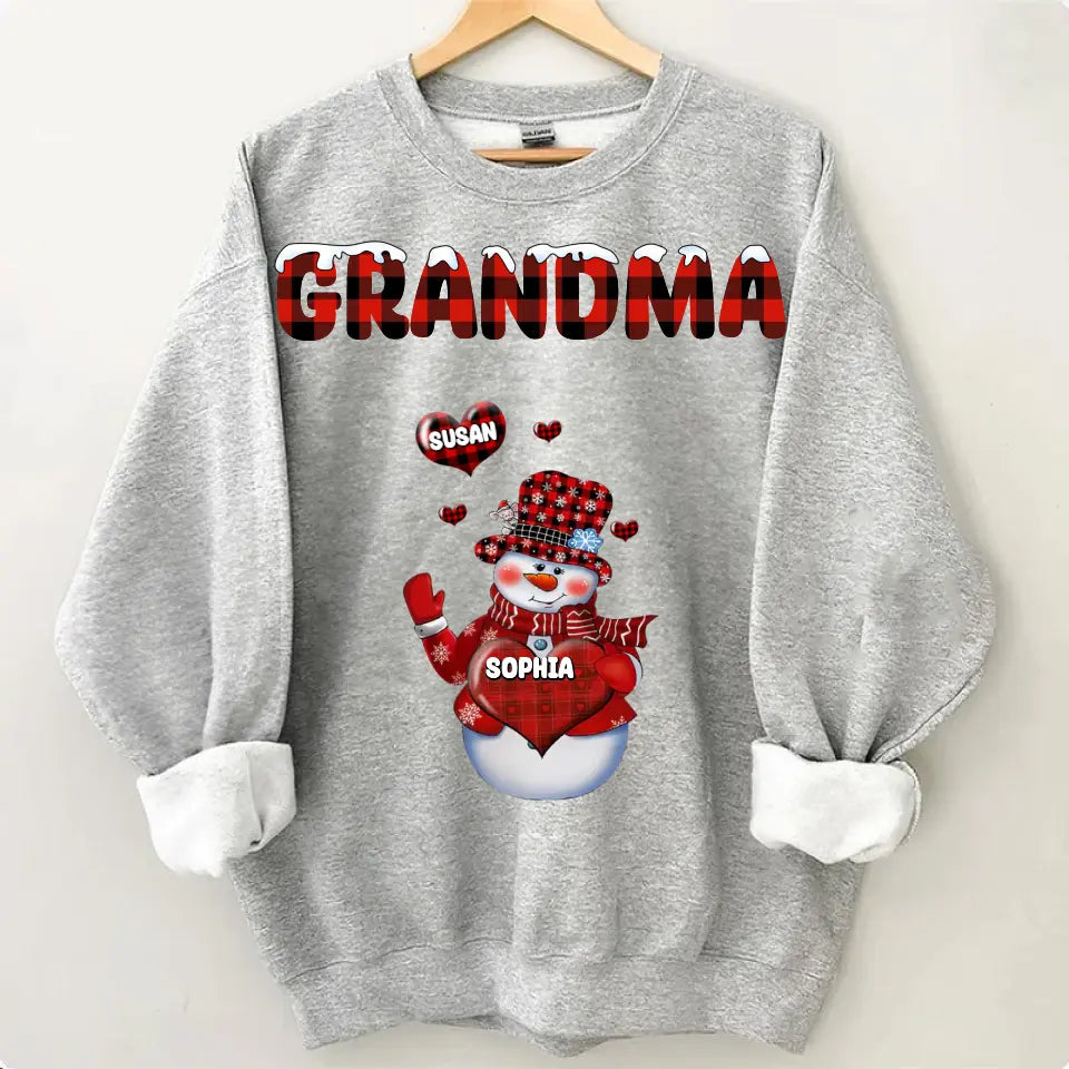 Personalized grandma Xue Xinxin and child’s name Christmas gift printed clothes