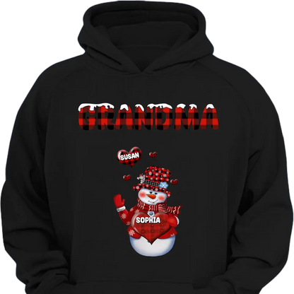 Personalized grandma Xue Xinxin and child’s name Christmas gift printed clothes