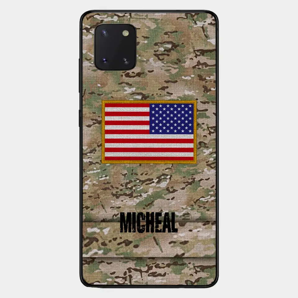 Personalisierte US-Soldat-Telefonhülle