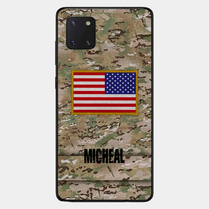 Personalisierte US-Soldat-Telefonhülle