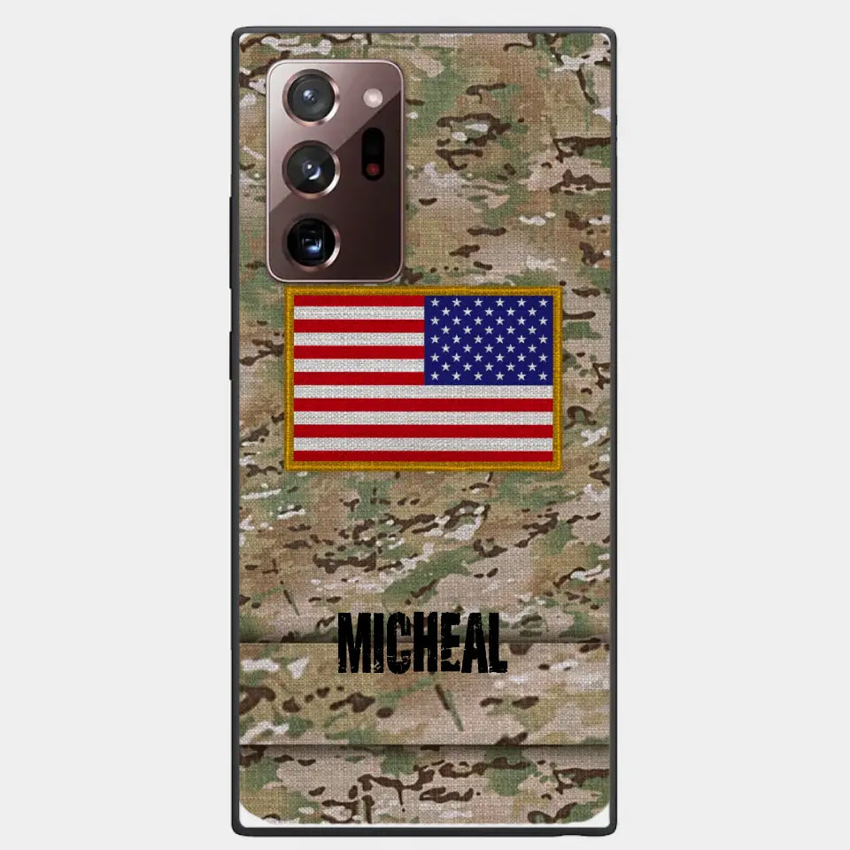 Personalisierte US-Soldat-Telefonhülle