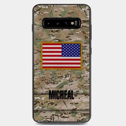 Personalisierte US-Soldat-Telefonhülle