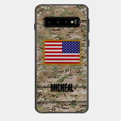 Personalisierte US-Soldat-Telefonhülle