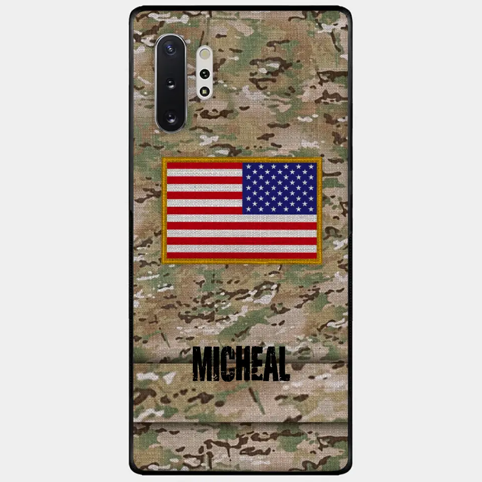 Personalisierte US-Soldat-Telefonhülle
