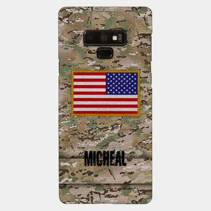 Personalisierte US-Soldat-Telefonhülle