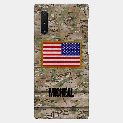 Personalisierte US-Soldat-Telefonhülle
