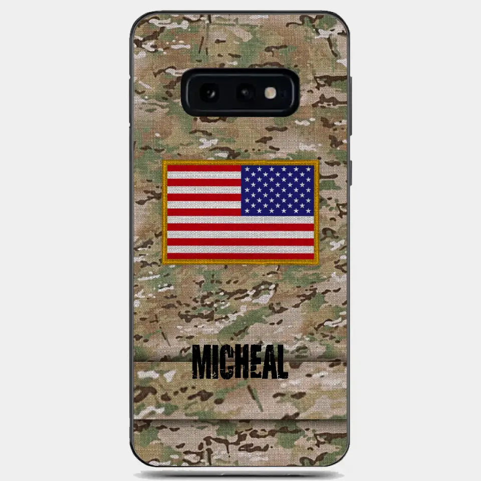 Personalisierte US-Soldat-Telefonhülle