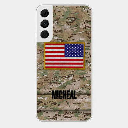 Personalisierte US-Soldat-Telefonhülle
