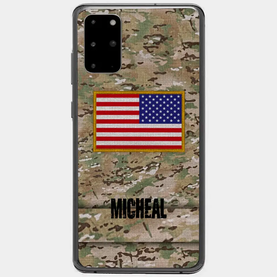 Personalisierte US-Soldat-Telefonhülle