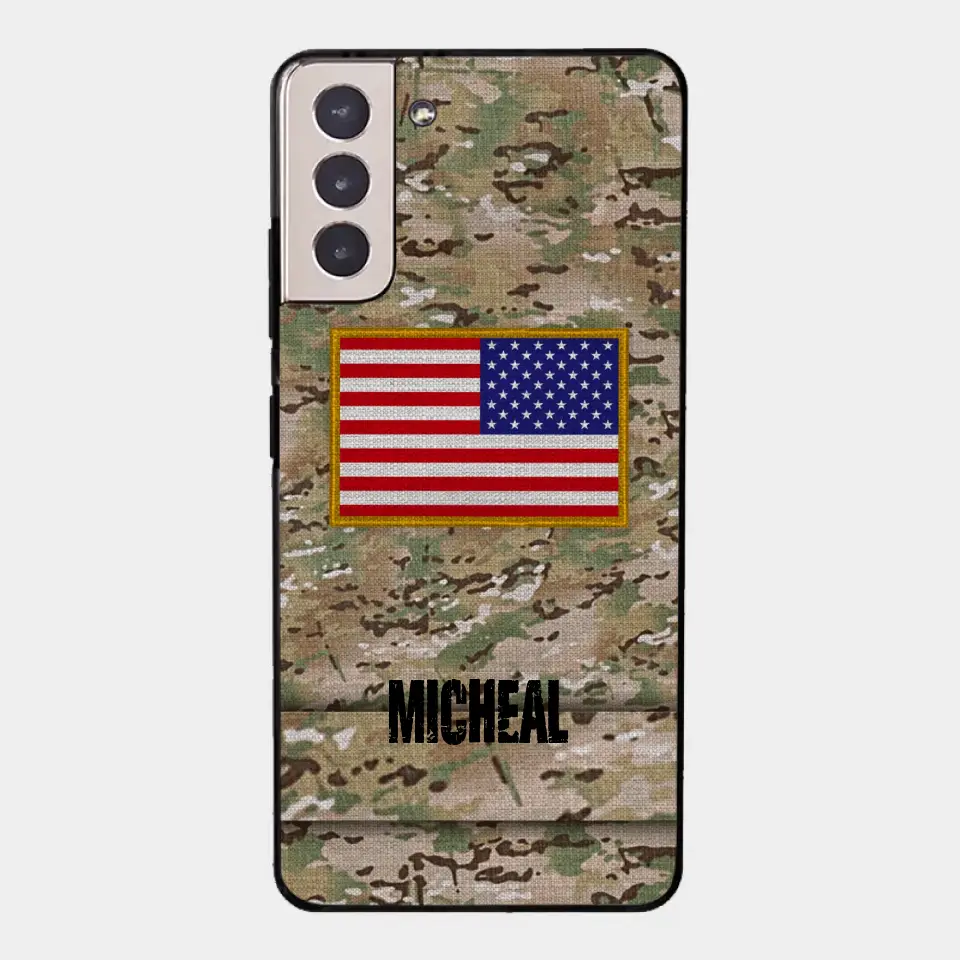 Personalisierte US-Soldat-Telefonhülle