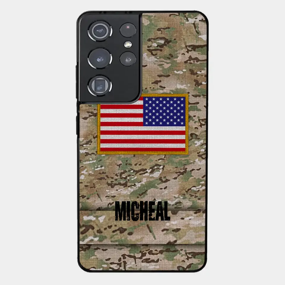 Personalisierte US-Soldat-Telefonhülle
