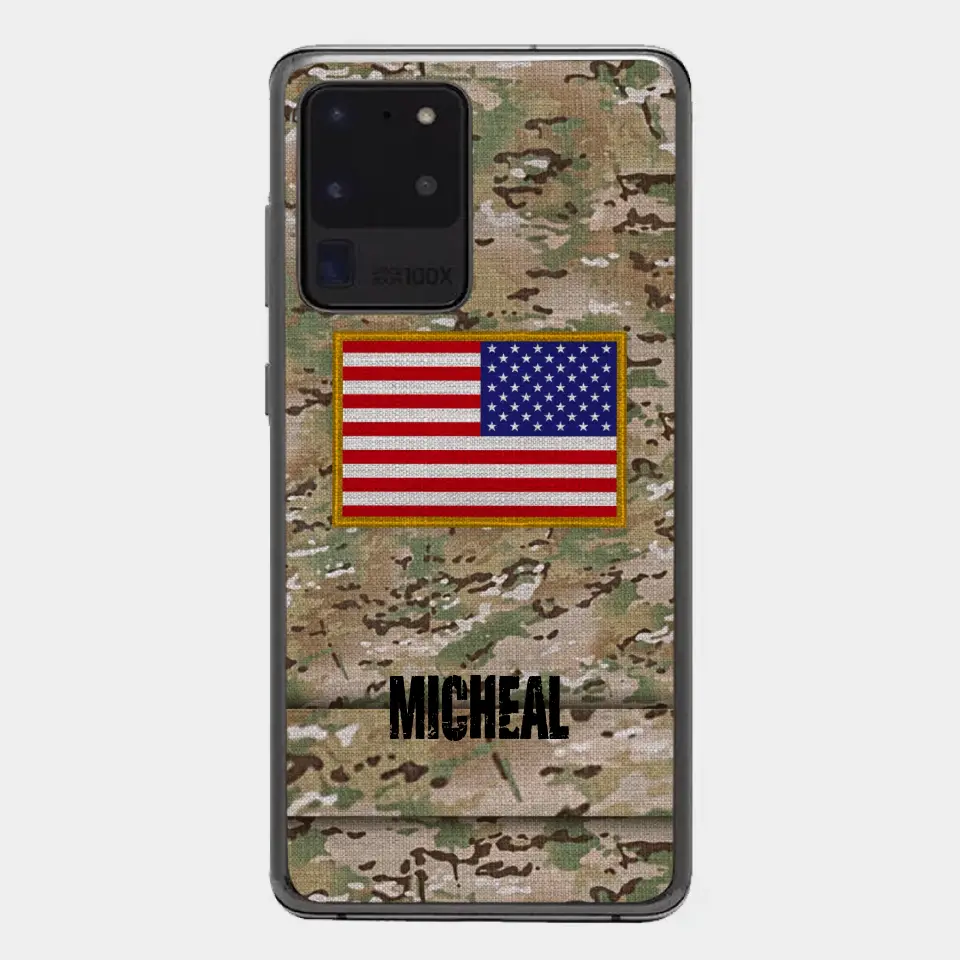 Personalisierte US-Soldat-Telefonhülle