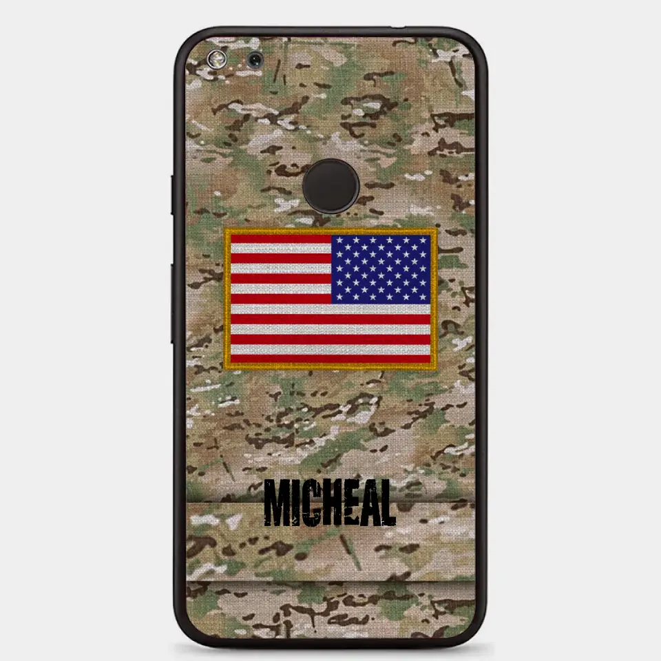 Personalisierte US-Soldat-Telefonhülle