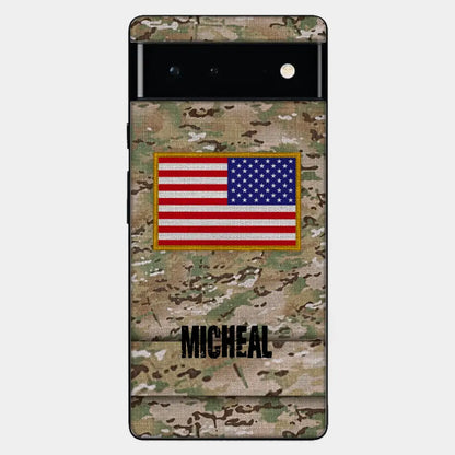 Personalisierte US-Soldat-Telefonhülle
