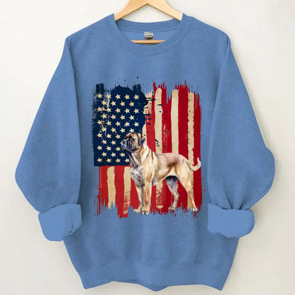 Sie können Ihre eigenen Haustierfotos hochladen – personalisiertes, mit Hundeflaggen bedrucktes Kleidungsgeschenk für Hundeliebhaber