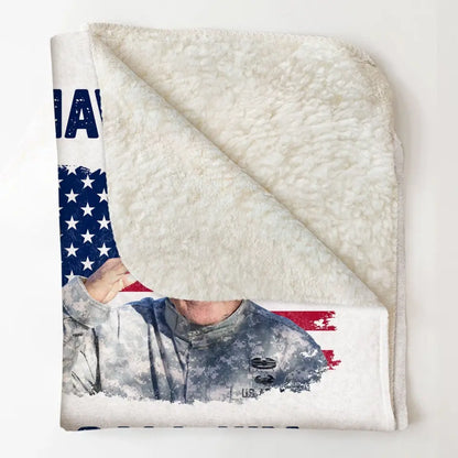 We Have A Hero We Call Him Dad Veterans Day – personalisierte Fotodecke