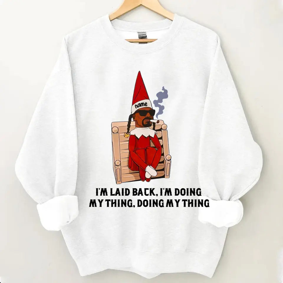 Personalisiertes Snoop on a Stoop Elf Shirt, Geschenk für Fans, Weihnachtsgeschenk