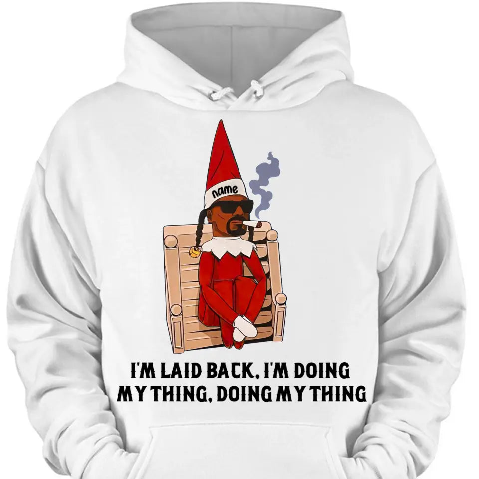 Personalisiertes Snoop on a Stoop Elf Shirt, Geschenk für Fans, Weihnachtsgeschenk